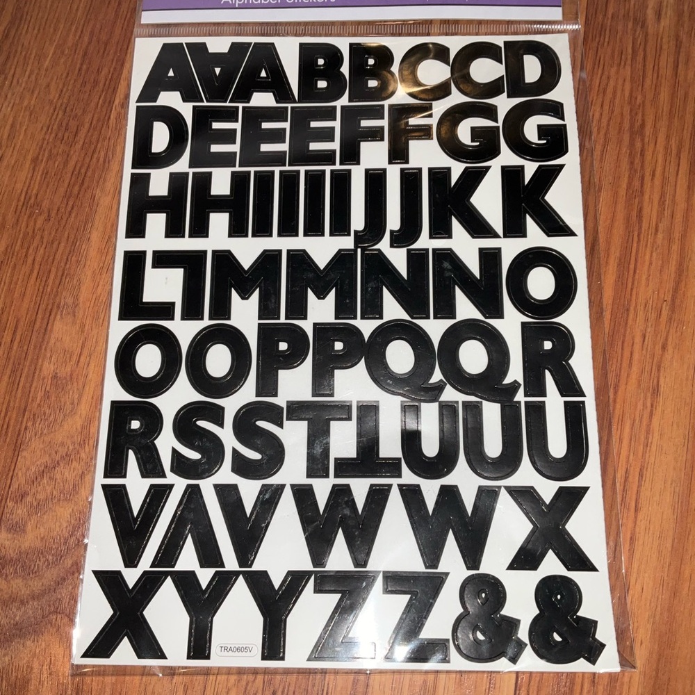 ⭐️10-4-$10 - alphabet stickers